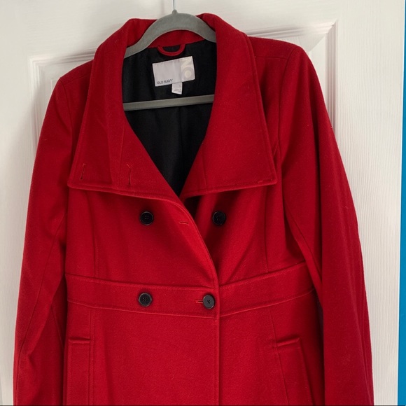 Old Navy Jackets & Blazers - Red Old Navy Peacoat